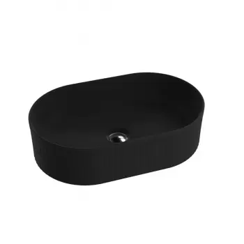 Umywalka nablatowa czarna Lavita Ilus  Black 50x32cm